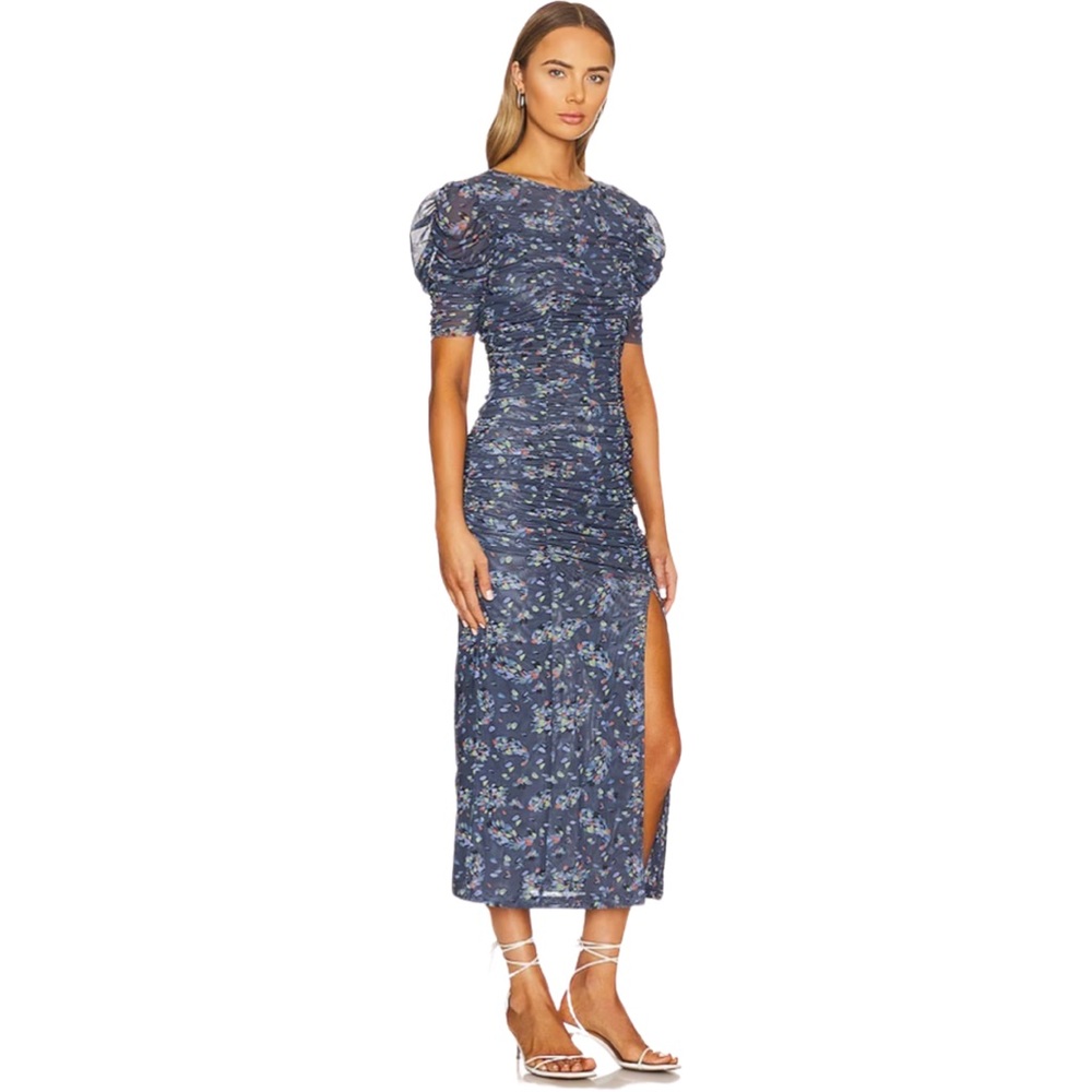 NWT: FREE PEOPLE DRESS Briella Midi Dress in Blue Sz: Medium - Picture 2 of 3